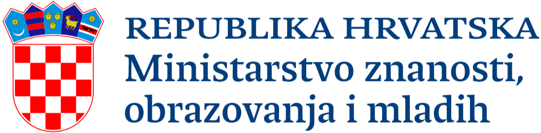 Republika Hrvatska - Ministarstvo znanosti, obrazovanja i mladih Logo